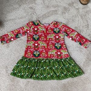 Jelly the Pug Christmas dress/tunic. 3T.
